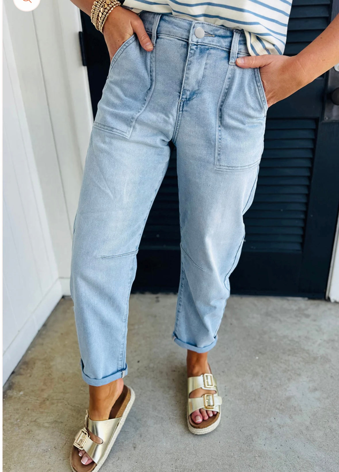 High Rise Barrel Jeans